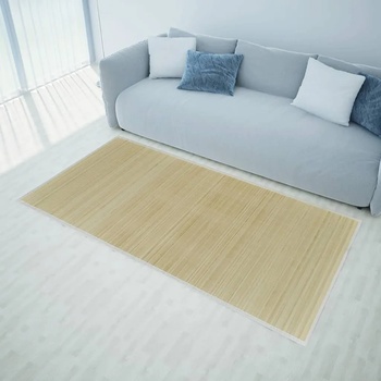 vidaXL Правоъгълен естествен бамбуков килим 150х200 см (241335)