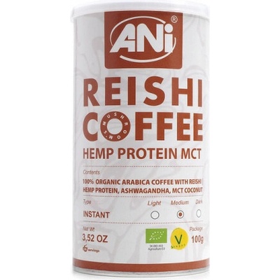 ANi Bio Reishi Proteín MCT instantná káva Arabica 100 g