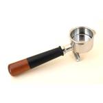  Портафилтър с Двоен Чучур (Double Spout) 53mm за Sage / Breville - Премиум Хибридна Дръжка (Алуминий и Дърво)