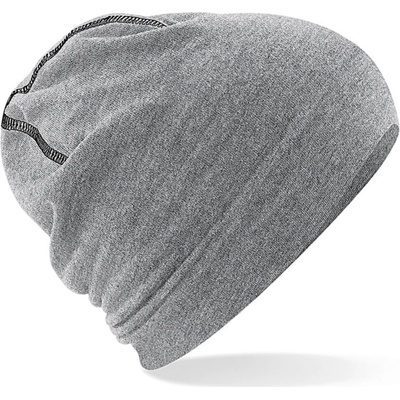 Beechfield Unisex bavlněná čepice B366 Heather Grey