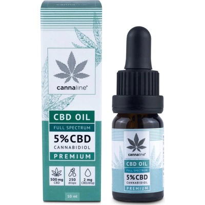 Cannaline CBD Konopný Olej 5% 500 mg 10 ml