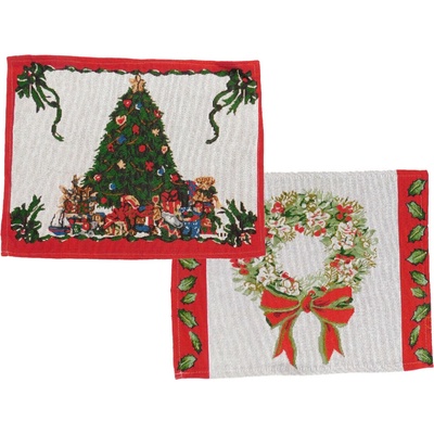 MAKRO Prestieranie vianočné textil rôzne dekory 30x45cm
