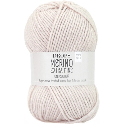 Příze DROPS Merino Extra Fine uni color 50 - krémová