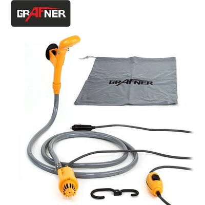 GRAFNER Мобилен душ за къмпинг / Туристически душ / Преносим душ 12v CD10833 / Grafner 20888 / (HEU 20888)