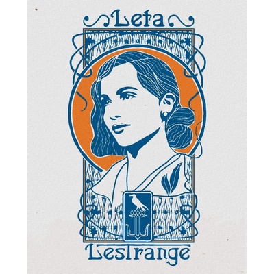 Zuty Secesní leta lestrange fantastická zvířata 40 x 50 cm vypnuté plátno na rám 8596530204855