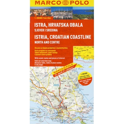 Istrie Chorvat. pobřeží mapa1:200000