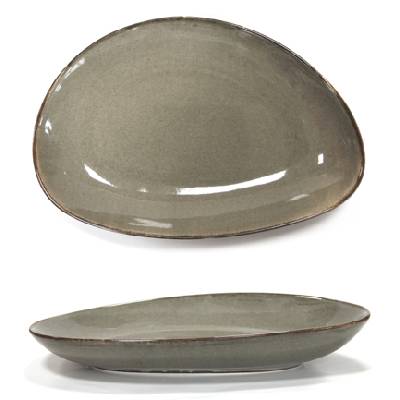 ANTIQUE-GREY-Овално плато дълбоко 35cm(TR0005-14G) (0156123)