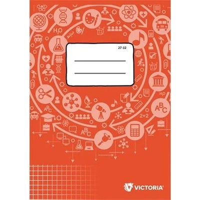 VICTORIA PAPER Zošit A5 štvorčekový Circle