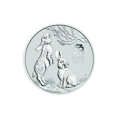 Lunar Strieborná minca Series III Year of the Rabbit 1 Oz