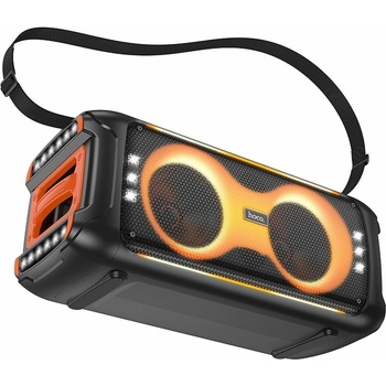 HOCO karaoke set + 2 x bezdrátový mikrofon LED 60W HA9 černý