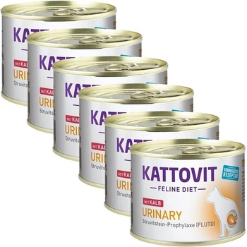 Kattovit Urinary teľacia 6 x 185 g