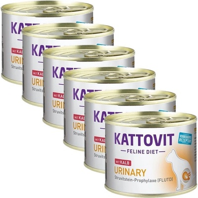 Kattovit Urinary teľacia 6 x 185 g