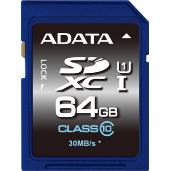 ADATA SDXC 64GB UHS-I ASDX64GUICL10-R