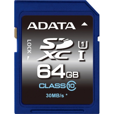 ADATA SDXC 64GB UHS-I ASDX64GUICL10-R