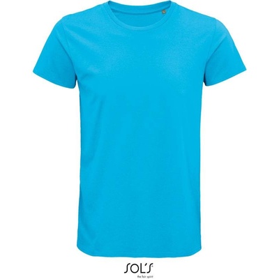 Sol's Crusader Men pánske tričko z bio bavlny modré aqua