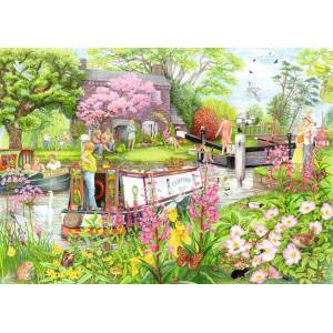 Ravensburger - Puzzle Cosy Café: River Café - 1 000 piese