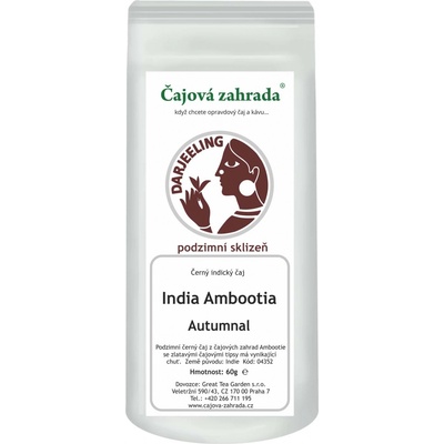 Čajová zahrada India Darjeeling Ambootia Autumnal černý čaj 60 g