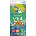Victoria Комплект цветни моливи, кръгъл, COOL BY VICTORIA "Pastel", 12 пастелни цвята