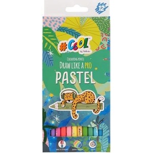 Victoria Комплект цветни моливи, кръгъл, COOL BY VICTORIA "Pastel", 12 пастелни цвята