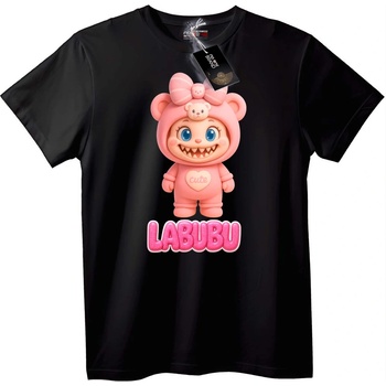 NOONEBRAND Тениска Сладко Labubu - 3XL, Black