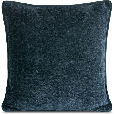 Takoy Povlak na polštář 45x45 cm tmavě modrý z žinilkové látky s lemováním po okrajích KLARA 01-HF-478927 | 45 x 45 cm