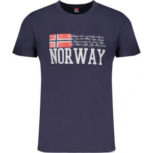 Norway 1963 Мъжка тениска с къси ръкави Norway 1963, Цвят Синьо (846020_BLBLU)