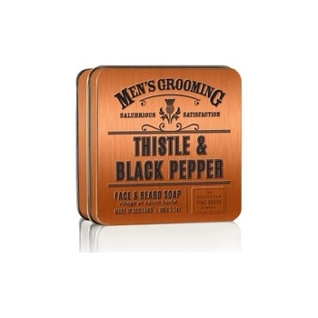 Scottish Fine Soaps mýdlo v plechu Černý pepř a ostropestřec 100 g