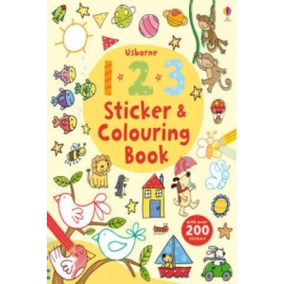 123 Sticker and Colouring Book