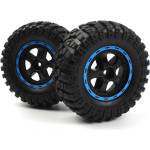 HPI RACING Гуми с джанти HPI racing Blackzon 1/12 Smyter Desert Wheels/Tires Assembled (Black/Blue) HPI540184 (HPI540184)
