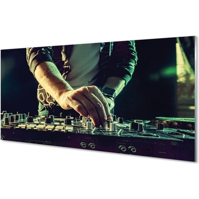 Obraz na skle Konzola DJ Headphones 100x50 cm