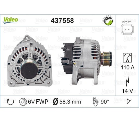Alternátor VALEO 437558