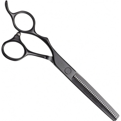 Olivia Garden SilkCut PRE Thinner Matt Black LEFT efilačné nožnice pre ľavákov 6,35 '