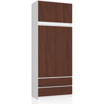 Ak furniture Star 90 cm s nástavcem bílá/venge