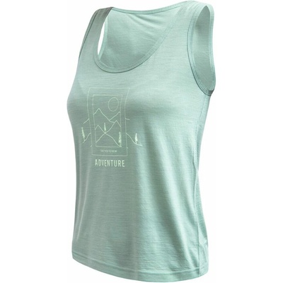 Sensor Merino Air dámske tričko bez rukávov basil green