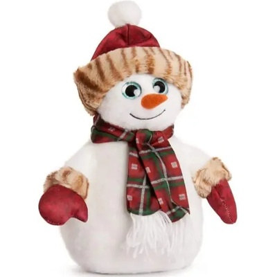 Амек Тойс Плюшена играчка Амек Тойс - Снежко с червена шапка и шал, 23 cm (11242)