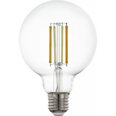 Eglo LED múdra filamentová žiarovka, E27, G95, 6W, 2200-6500K, 806lm, teplá-studená biela, číra
