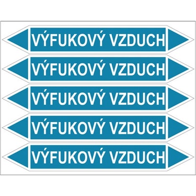 Značení potrubí, výfukový vzduch PZG 008493