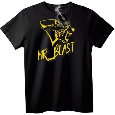 NOONEBRAND Тениска Mr. Beast Лого - XS, White
