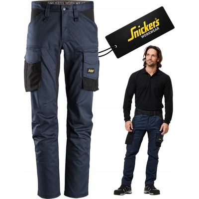 Snickers Workwear kalhoty AllroundWork Stretch tmavě modré
