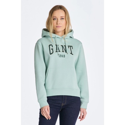 Gant Rel Logo Hoodie modrá