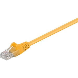 Goobay RJ45 пач корда категория 5e, неекранирана U-UTP CCA, жълта, 1.50 метра (95556)