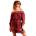 SUPERDRY Ameera Off Shoulder long sleeve romper - Red (Rust)
