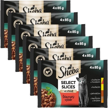 Sheba Select Slices Консерви Сочен избор 6 x (4 x 85 г)