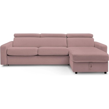 Bobochic Розов разтегателен ъглов диван (променлив) Monaco - Bobochic Paris (WT-LUZZ-NRPU-W_1 P1246 N.CZ)