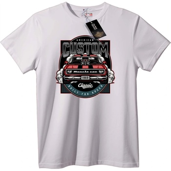 NOONEBRAND Тениска Класически мускулен автомобил 1969 - 2XL, White