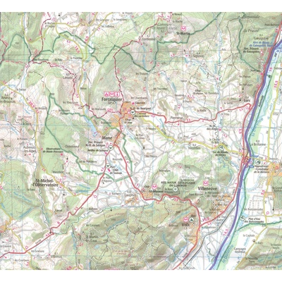 CARPENTRAS DIGNE LES BAINS turistická mapa