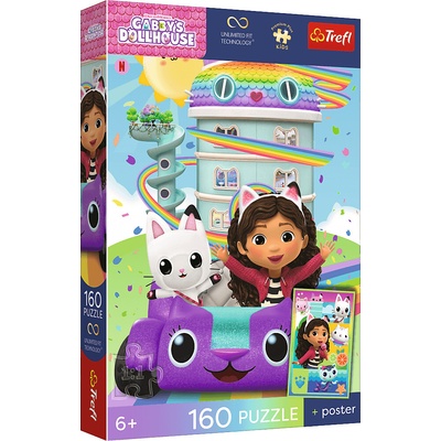 TREFL Premium Plus Kids Gábinin kúzelný domček Roztomilá Gábi 160 dielov