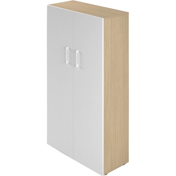 Narbutas Шкаф Nova Basic от Narbutas, 800х360х1444, бял меламин, бяла дръжка