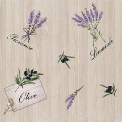 Obrus PVC 129B, metráž, 20 m x 140 cm, provence, levanduľe , olivy, IMPOL TRADE