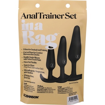 Image 1 of Doc Johnson in a Bag Anal Trainer Set Black
